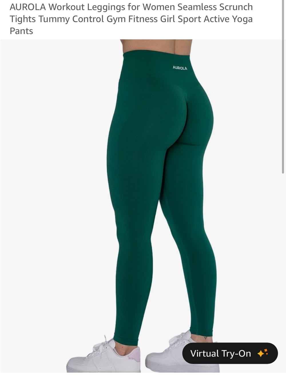 AUROLA Seamless Scrunch Leggings — Emerald Green